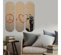 Wallity Cuadro Decorativo de MDF Multicolor (3 Piezas)