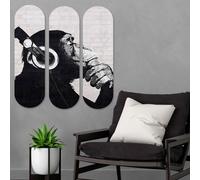 Wallity Cuadro Decorativo de MDF Multicolor (3 Piezas)
