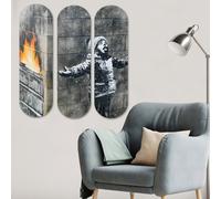 Wallity Cuadro Decorativo de MDF Multicolor (3 Piezas)