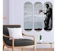 Wallity Cuadro Decorativo de MDF Multicolor (3 Piezas, 70 x 70 cm)