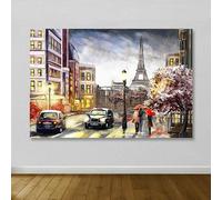 Wallity Cuadro Decorativo sobre Lienzo Multicolor 100 x 140 cm