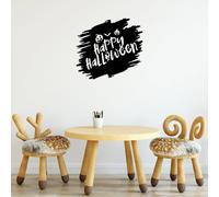 Wallity Happy Halloween - 447 Escultura de Pared de Metal Negra