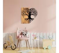 Wallity Love Tree Escultura de Pared en Nogal y Negro