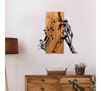 Wallity Mercury Escultura de pared en nogal y negro