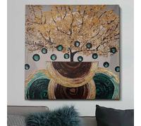 Wallity Pintura al óleo decorativa Multicolor 70 x 70 cm