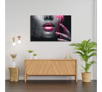 Wallity Pintura de Vidrio Templado Decorativa Multicolor 46 x 72 cm