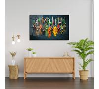Wallity Pintura de Vidrio Templado Decorativo Multicolor 46 x 72 cm
