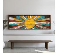 Wallity Pintura Decorativa EMR017 Multicolor en MDF con Marco