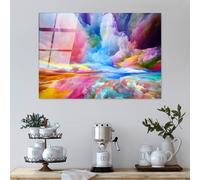 Wallity Pintura Decorativa UV-223 de Vidrio Templado Multicolor 70 x 100 cm