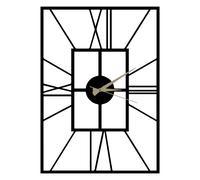 Wallity Reloj de pared decorativo Asalet en negro