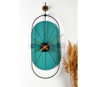 Wallity Sntr - Green Reloj de Pared Decorativo Verde y Negro