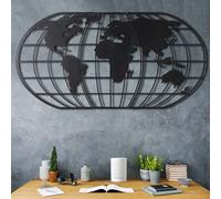 Wallity World Map Globe Led - Black