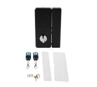 Walmeck Cerradura de Puerta con Control Remoto, Cerradura de Entrada sin Llave de Aleación de Aluminio, de Control de Acceso con Cerrojo Inteligente con Dos Controles Remotos para