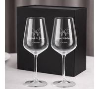 Wanapix | Copas de Vino Personalizadas | Copa de Cristal Grabada para Vino | Con Nombre o Texto | Cristal de Bohemia | Hands