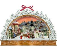 Wand-Adventskalender - Nostalgischer Lichterbogen