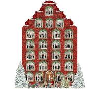 Wand-Adventskalender - Nostalgisches Weihnachtshaus: mit 24 Pop-up-Szenen