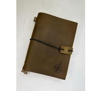 WANDERINGS Cuaderno de viaje A6 A6 de piel recargable, hecho a mano, piel auténtica, perfecto para escribir, poetas, viajeros, como diario, inserciones en blanco, 17 x 13 cm (A6)