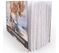Wanderings Diario de Acuarela con Hojas Desprendibles - 23x30cm - Cuaderno de Arte Premium con Papel Hecho a Mano de Borde Deckle, 350 GSM Prensado en Frío para Álbum, Scrapbook y Bocetos