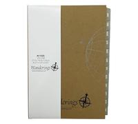 Wanderings Insertos de Agenda Calendario 2026/27 - Color Marfil - Recambio Grueso de Calendario Mensual y Semanal para Planificador de Anillas A5 de 6 Aros Compatible con Filofax 21 cm x 14,2 cm