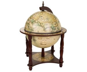 WANDERLUST DECO Kit Mueble Botellero Globo Terraqueo para Almacenamiento de Bebidas