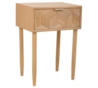 WANDERLUST DECO Mesita de Madera de 1 Cajon Marron 41x33x60