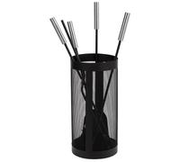 WANDERLUST DECO Set 5 herramientas de metal para la chimenea de metal negras