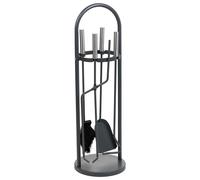 WANDERLUST DECO Set Completo de Herramientas para Chimenea de Metal Negro - Funcionalidad y Estilo