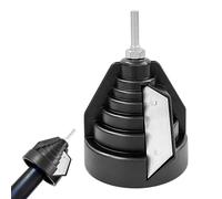 WANDGU Herramienta de biselado de tubo de plástico: herramienta de desbarbado, desbarbador manual para tubos de plástico de 20, 25, 32, 40, 50 y 63 mm, sacapuntas de tubo de polietileno (negro)