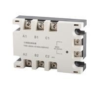 Wandisy Relé de Estado sólido trifásico- 40A AC-AC Relé de Estado sólido SSR Entrada 90-250VAC Carga 24-480VAC TSR-40AA-H
