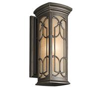 Wandleuchte Aluminio IP44 Rústico Exterior Noble Odette Lámpara Casa Haustür