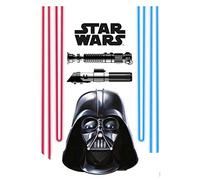 Wandtattoo - Star Wars Darth Vader and Lightsaber - Größe 50 x 70 cm - Komar, Kinderzimmer, Wandaufkleber, Wanddekoration, Wandsticker