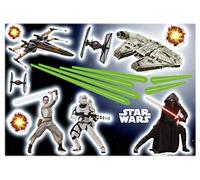 Wandtattoo - Star Wars EP7 - Größe 50 x 70 cm - Komar, Kinderzimmer, Wandaufkleber, Wanddekoration, Wandsticker
