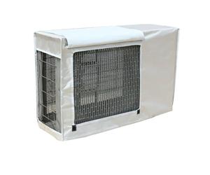 WANGCEPLSD Fundas Aire Acondicionado Exterior, Tapa del Aire Acondicionado, Impermeable y a Prueba de Polvo, Protección Solar y Aislamiento Térmico, Tela Oxford 600D(Silver,86x33x56cm)