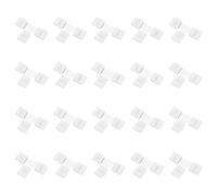 WANGCL 20 conectores de tira de luz LED de 4 pines, conector LED en forma de T, conectores de esquina sin soldadura, conectores de luz LED de 10 mm