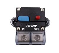 WANGCL Interruptor de fusible automático de 300 A, interruptor de circuito reiniciable automático, fusible de reinicio automático, botón de reinicio manual, 12-48 V CC para coche, barco, motocicleta,