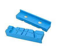 WANGCL Paquete de 2 almohadillas magnéticas de 4 pulgadas para mordaza de tornillo de banco con diseño multiranura, fundas de goma TPU duraderas universales