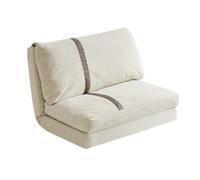 WANGHAI-666 Sillas de sofá Sofá Cama Lazy Tatami, sillón Individual, sofá pequeño for Dormitorio Principal y balcón(Blanco,Pequeño)