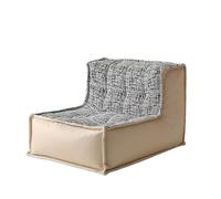 WANGHAI-666 Sillas de sofá Sofá Perezoso reclinable, Mini sofá de Dormitorio, cojín Suelo for balcón con Respaldo(Bruin)