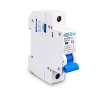 WANGZEYU Diferencial Auto Rearmable Mini disyuntor MCB 1P 2P CC 6KA 500V 3A 6A 10A 16A 20A 25A 32A 40A 50A 63A Conexión en Y(1,63A)