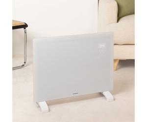 WARM CRYSTAL 1500W - Convector Eléctrico De Cristal Con WiFi Blanco