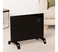 WARM CRYSTAL 1500W - Convector Eléctrico De Cristal Con WiFi Negro