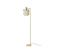 Warm Nordic Lámpara de pie Fringe Cream white. acero latonado