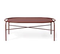 Warm Nordic Mesa de centro ovalada Secant Redish
