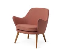 Warm Nordic Sillón Dwell Hero 511 blush-patas en roble ahumado