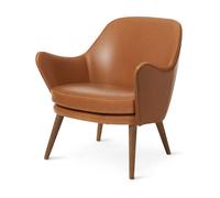 Warm Nordic Sillón Dwell Silk 250 camel-patas de roble ahumado