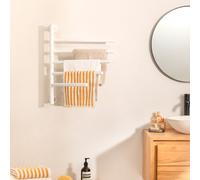 WARM TOWEL MINIMAL - Toallero Eléctrico 80W Con Barras Giratorias 180º Blanco