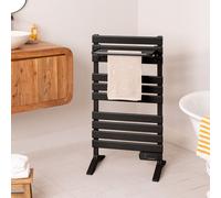 WARM TOWEL - Toallero Eléctrico De Suelo O Pared 500W Negro