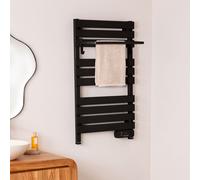 WARM TOWEL - Toallero Eléctrico De Suelo O Pared 500W Negro