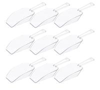 Warmhm 10 Palas de Plástico Mini para Hielo y Cocina, Cuchara Medidora Multiusos Ligera, Adecuado para Fiestas de Cumpleaños y Bodas