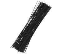 Warmhm 500 Unidades Bridas para 15cm de Alambre Negras de Hierro Galvanizado Organizador Reutilizable y Resistente para Atado Seguro Jardinería de Cables
